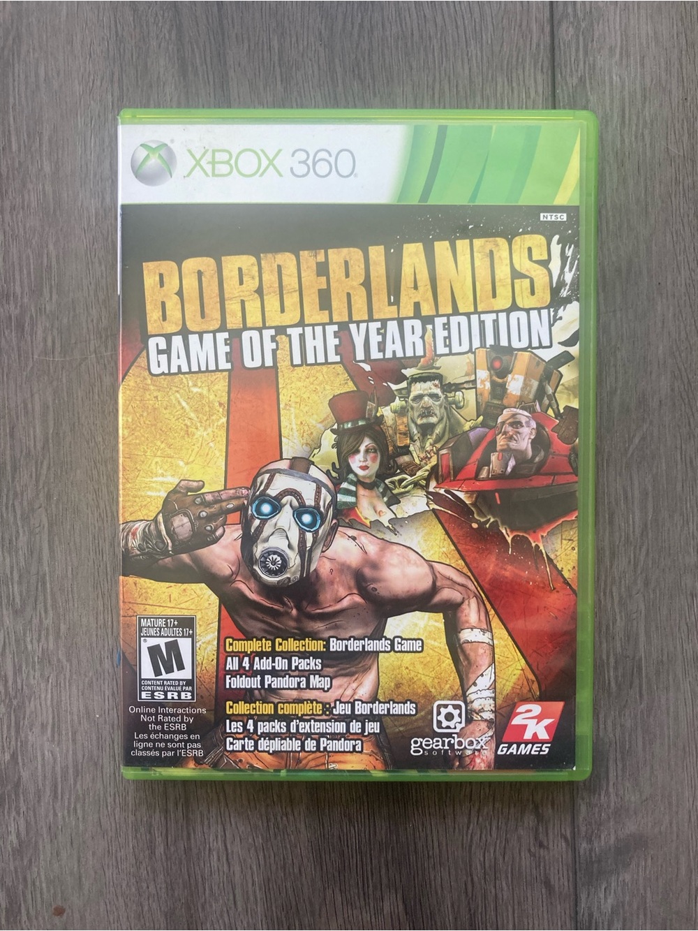 Borderlands: Game of the Year Edition - Xbox 360 with Manual Add-on Content